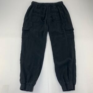Thread & Supply Black Lightweight Pull On Cargo Pocket Jogger Pant Women's XXS